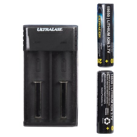 Ultralast Lithium Ion Charger/Batteries Combo Kit UL1865K-26